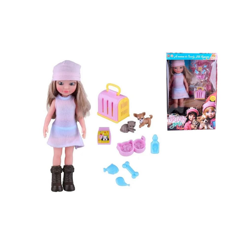 Boneca Beverly Girls Pet Lover - BeeToys