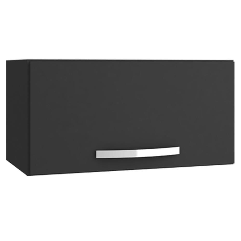 Armario Aéreo Basculante 60cm Preto Reajl Moveis