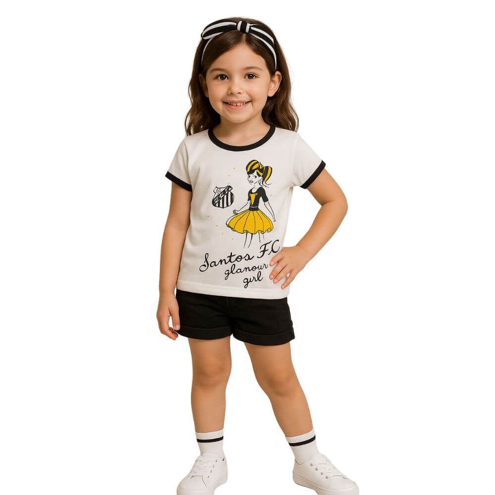 Camiseta Infantil Santos Futebol Clube Produto Licenciado 8000988