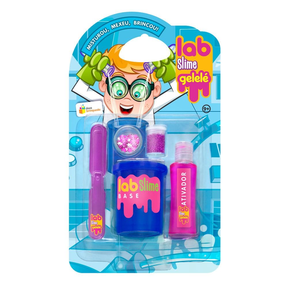Kit Lab Slime Gelelé Laboratório Doce Brinquedo 9+ Meses Cores