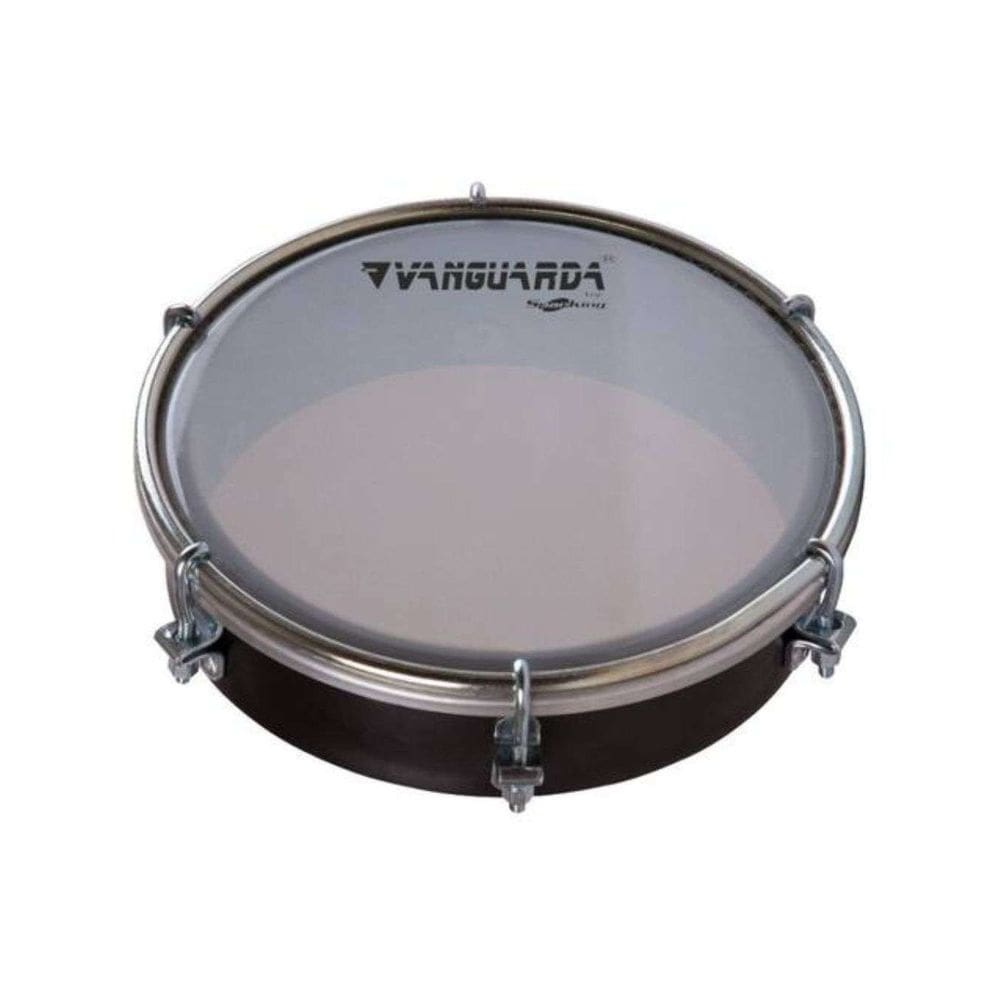 Tamborim Spanking Abs Preto 6” Pele Leitosa Vanguarda