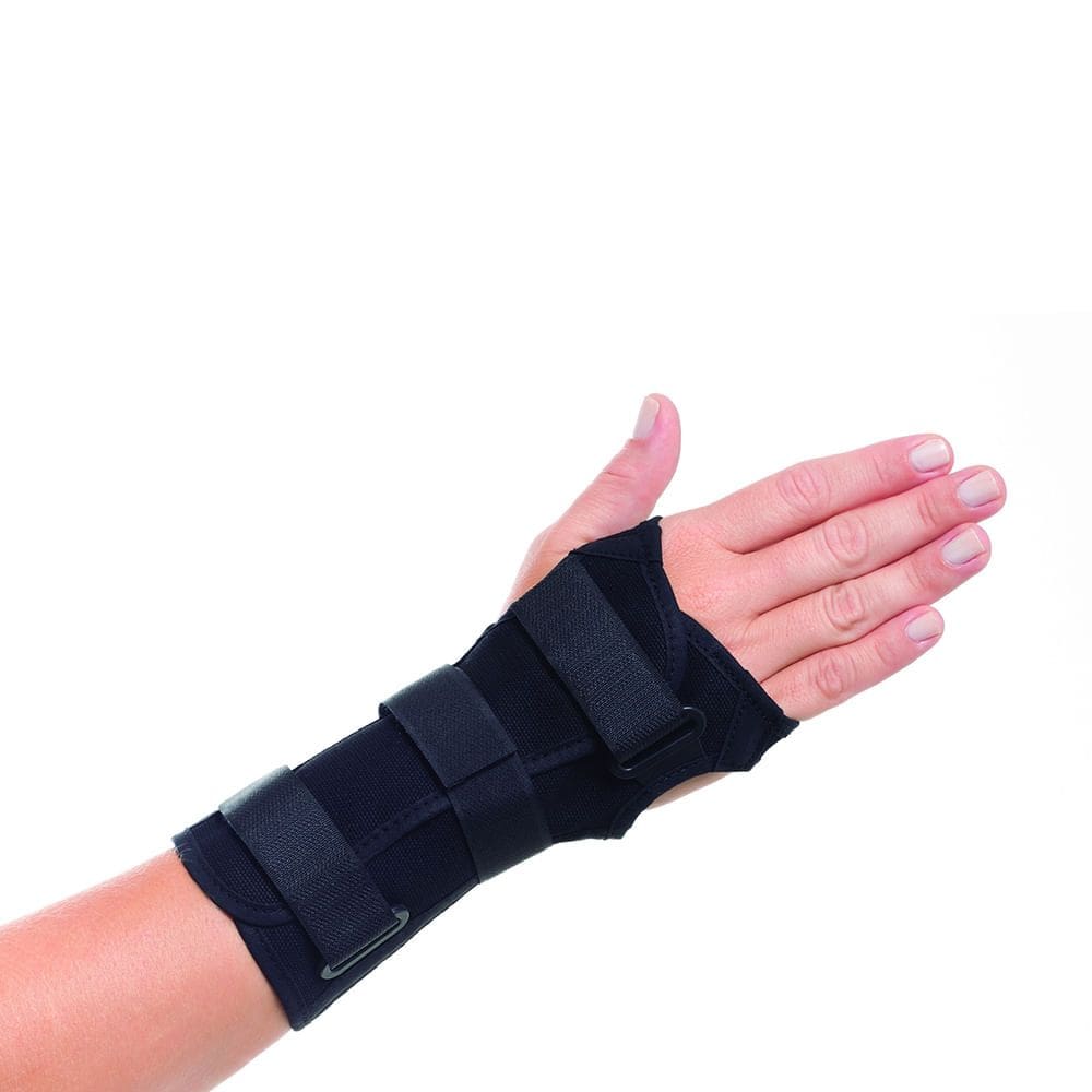 Órtese para Punho com Tala Mercur Bilateral Tamanho GG Cor Preto com 1 Unidade