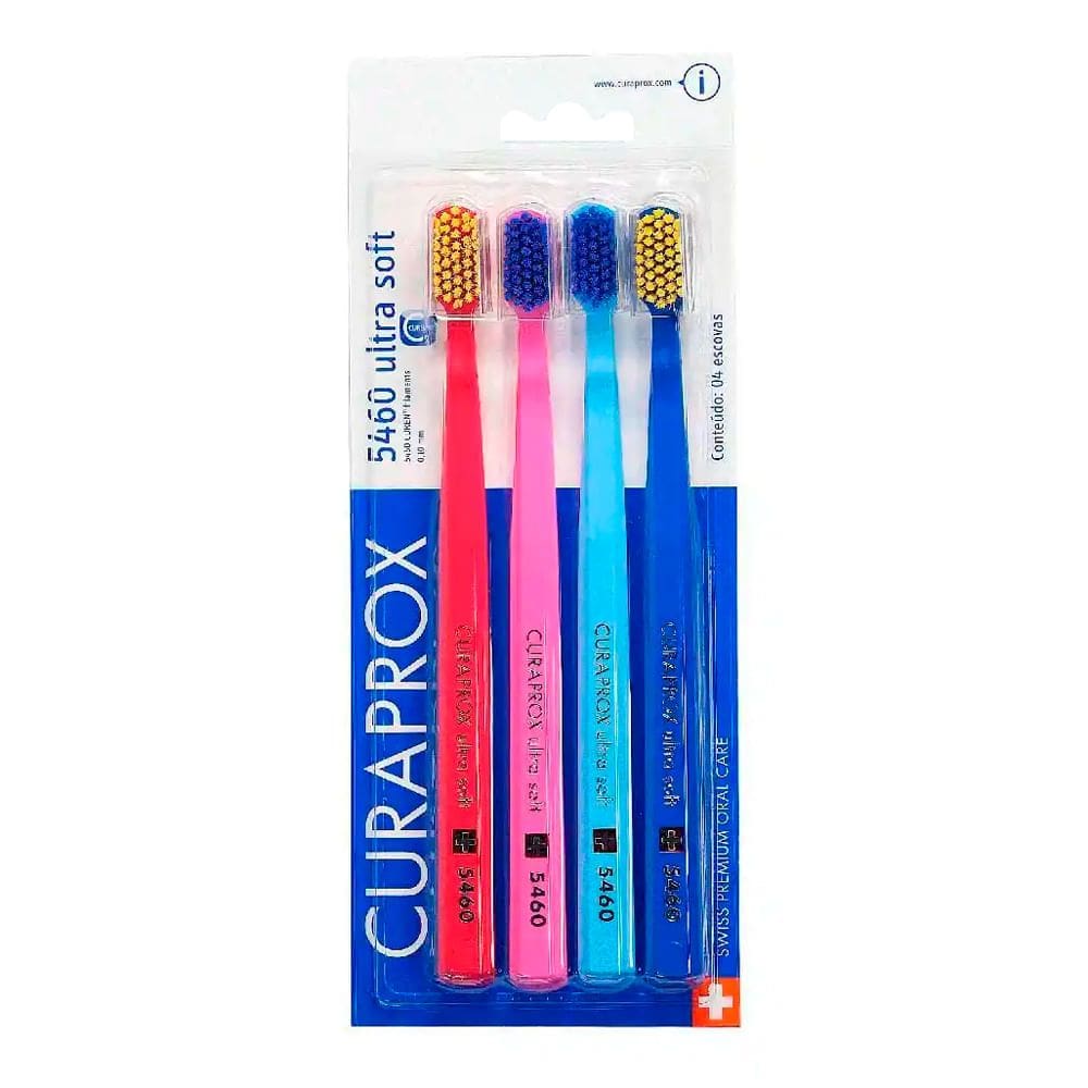 Escova Dental Curaprox Ultra Soft 5460 Cores 4 Unidades