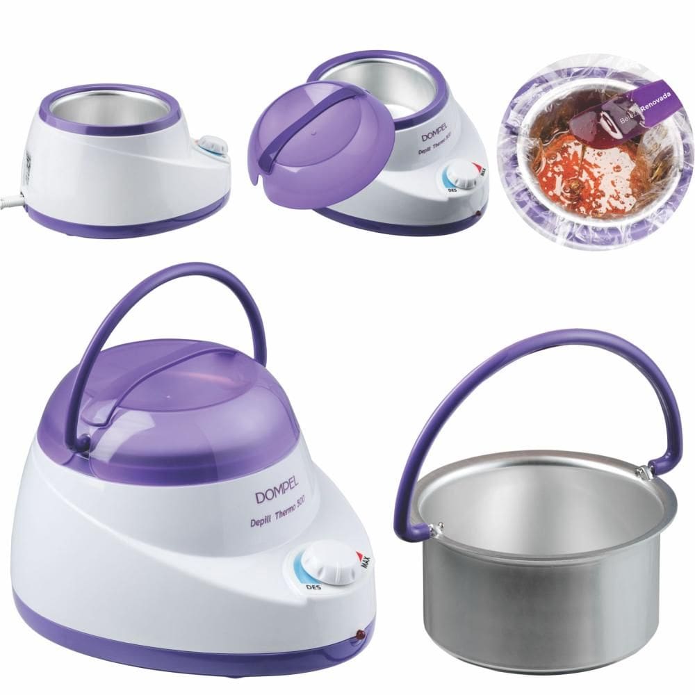 Kit Depilação Termocera Panelinha Aquecedora Cera Quente500G