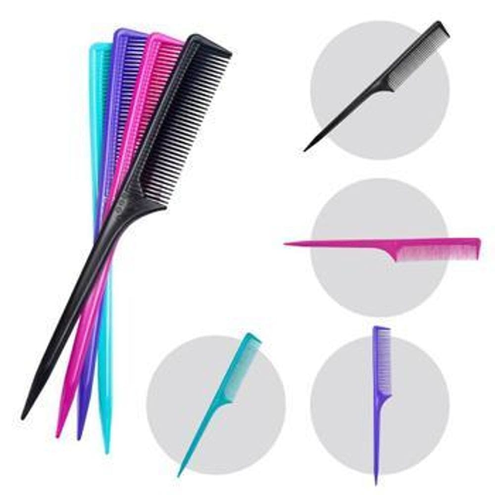 Pente De Carbono Antiestático Com Cabo Fino Separador Mechas