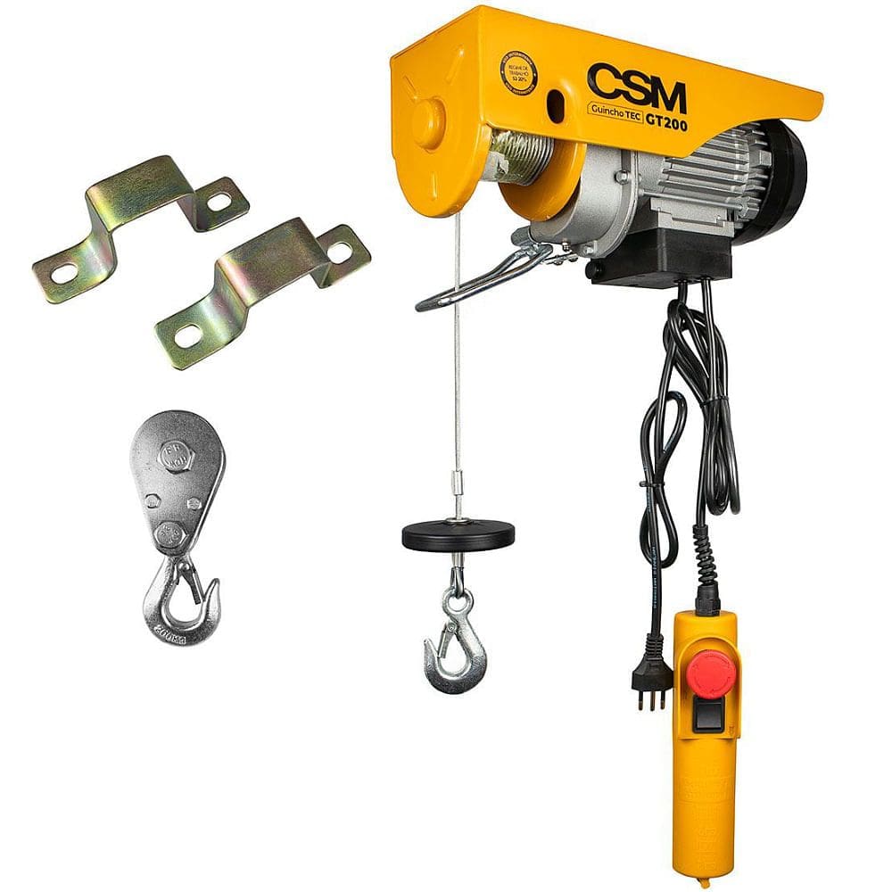 Guincho Elétrico TEC GT 100/200 Monofásico 220 Volts - 71000588 - CSM