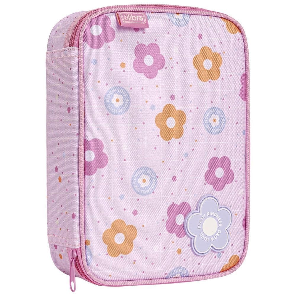 Estojo Box Floral Tilibra
