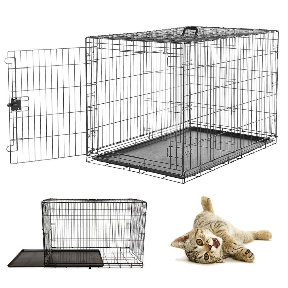 Gaiola Cao Pet Cachorro Gato Filhote Canil Animal de Estimaçao Pet Shop Bandeja Removivel Transporte Seguro