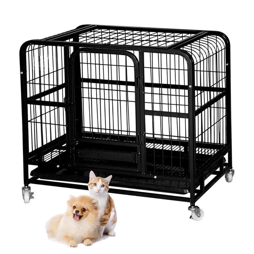 Gaiola Cachorro Cao Gato Pet Canil Pet Shop Transporte Rodinhas Bandeja Removivel Resistente Seguro Animal de Estimaçao