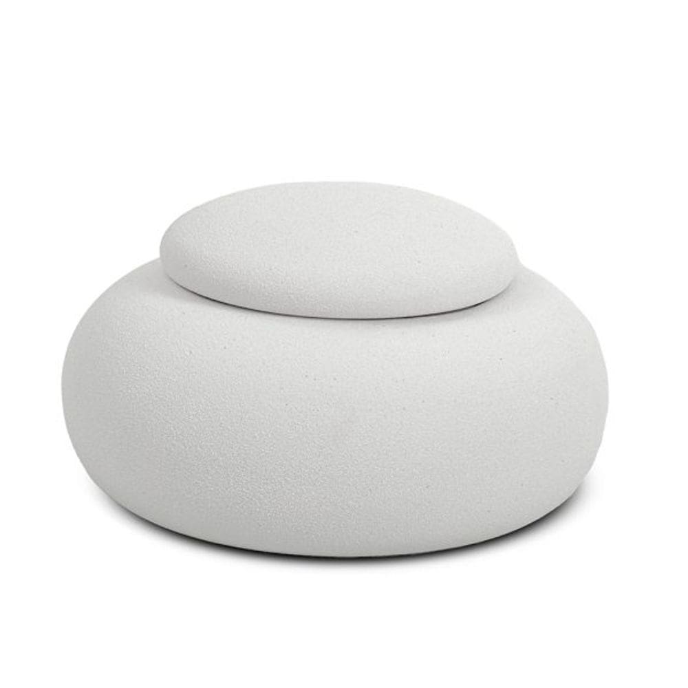 Pote Decorativo em Cerâmica Branca 15cm 17568 Mart