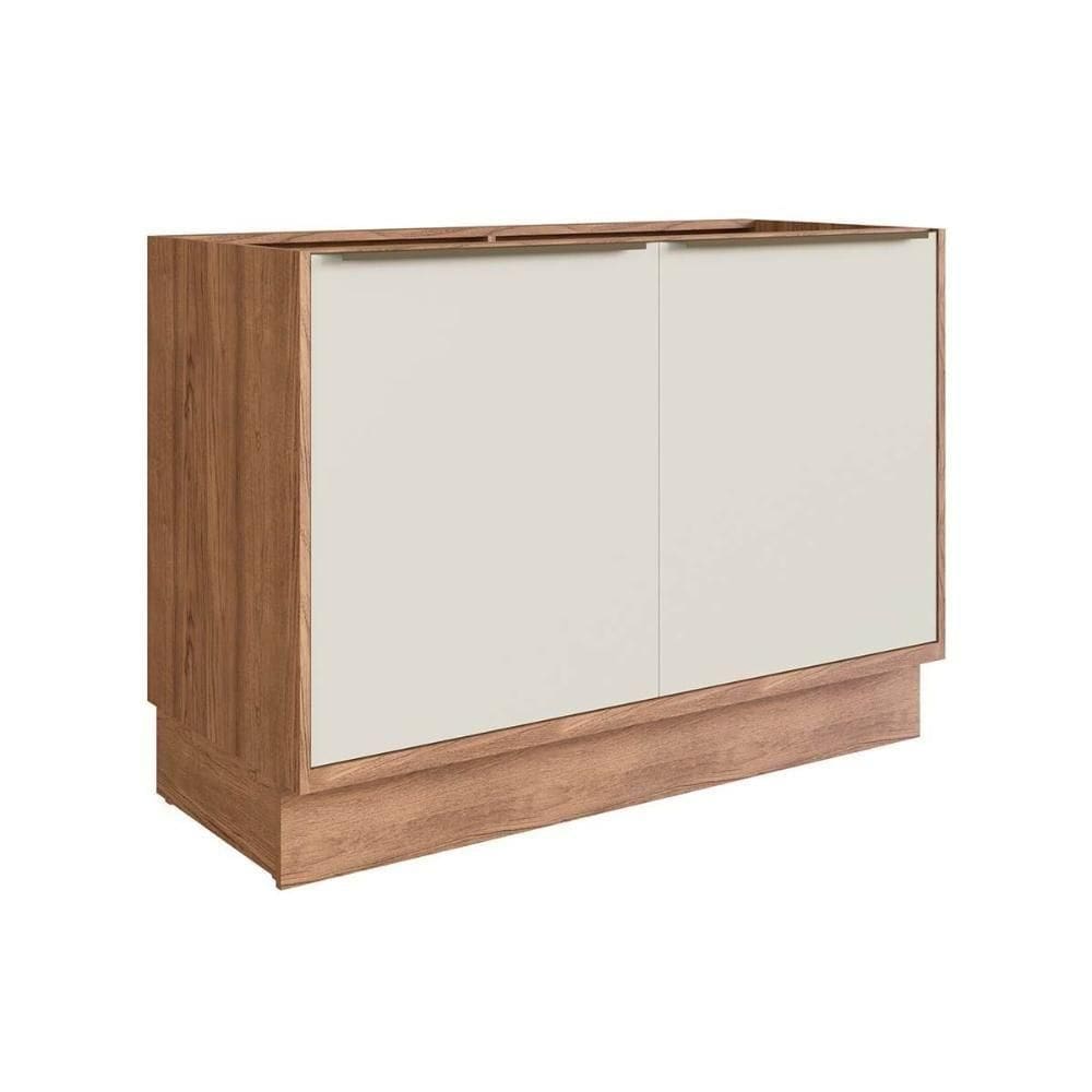 Gabinete P- Pia Cozinha Balcão Versalis Ph 3039 C- 2 Portas S- Tampo 120cm Freijo-argila - Herval