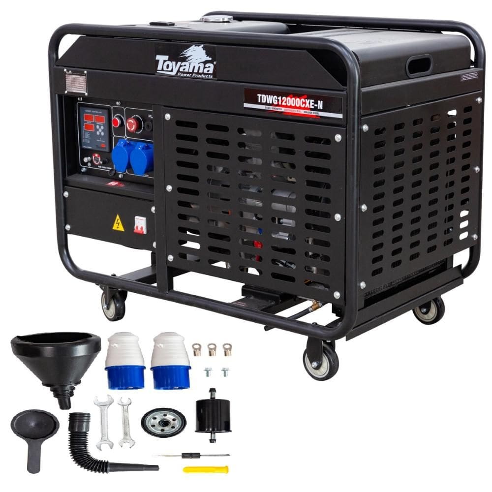 Gerador Energia à Diesel 10KVA Toyama  Partida Elétrica 110V/220V Monofásico