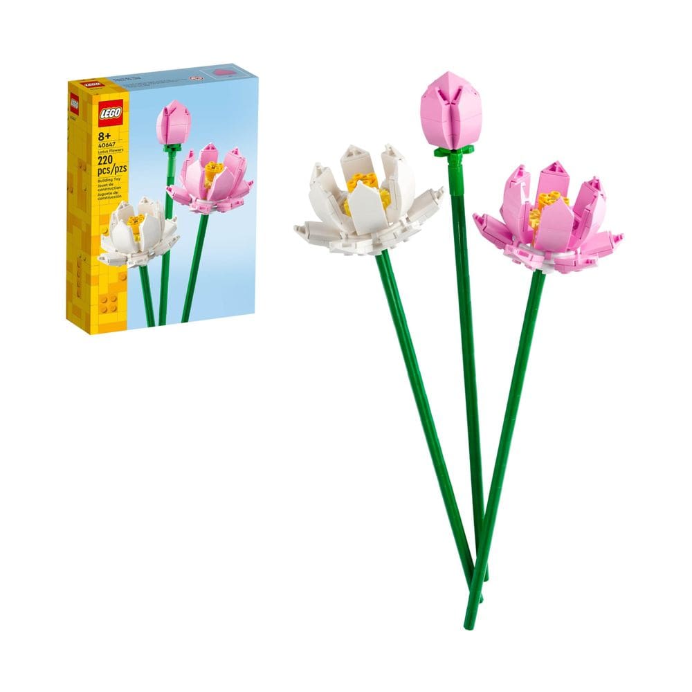 Brinquedo de construção LEGO Lotus Flowers 40647 para crianças de 8 anos ou mais