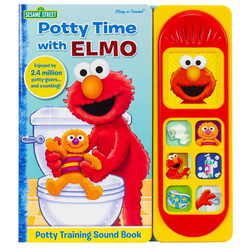Livro de som Potty Training PI Kids Sesame Street com Elmo