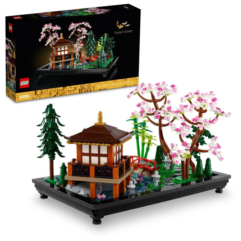 Conjunto de construção LEGO Icons Tranquil Garden 10315 com acessório