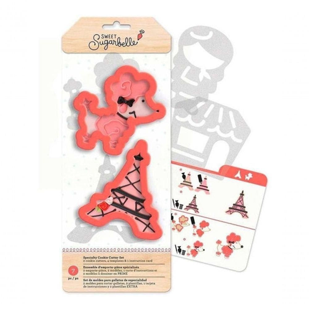 Kit Cortador Decoração De Biscoito Sweet Sugarbelle Poodle