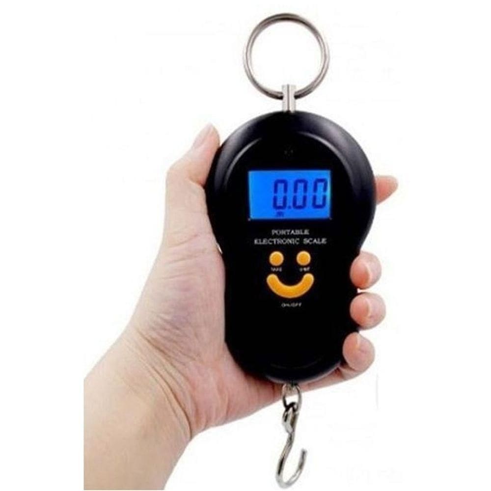 Balança Digital Portátil 50kg Com Gancho Para Viagem