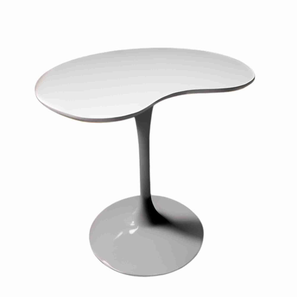 Mesa De Jantar Tulipa Saarinen Organica Malu 90cm Laca Cinza
