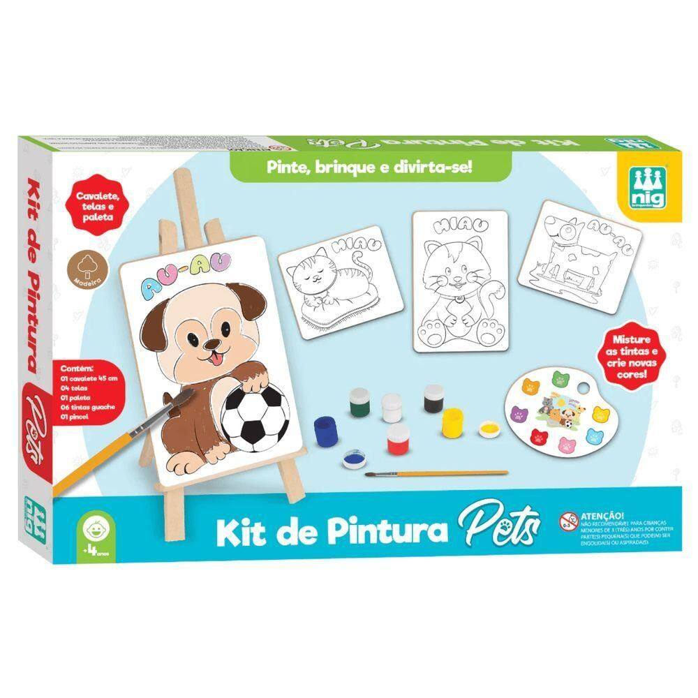 Kit De Pintura Pets - Nig Brinquedos
