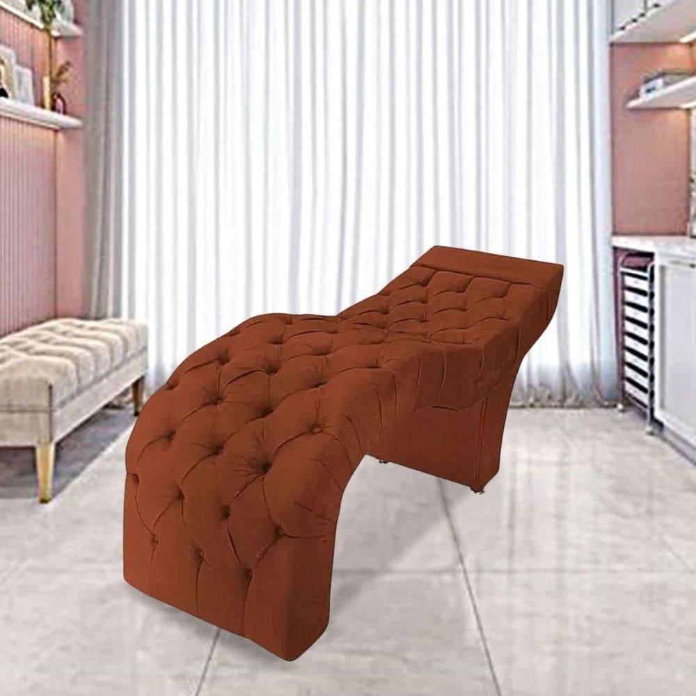 Maca Estofada Estética Cílios Salão Spa Suede Júlia Terracota