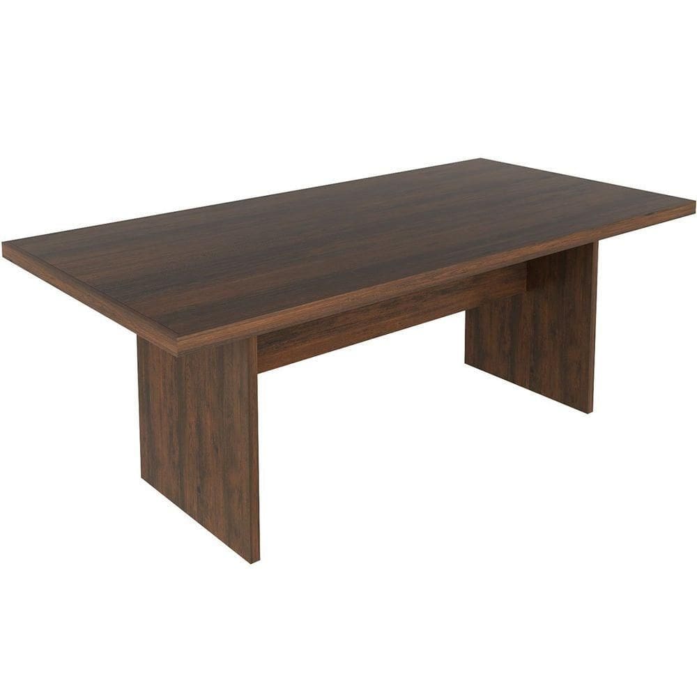 Mesa De Reunião Para Escritório Grande Rústico