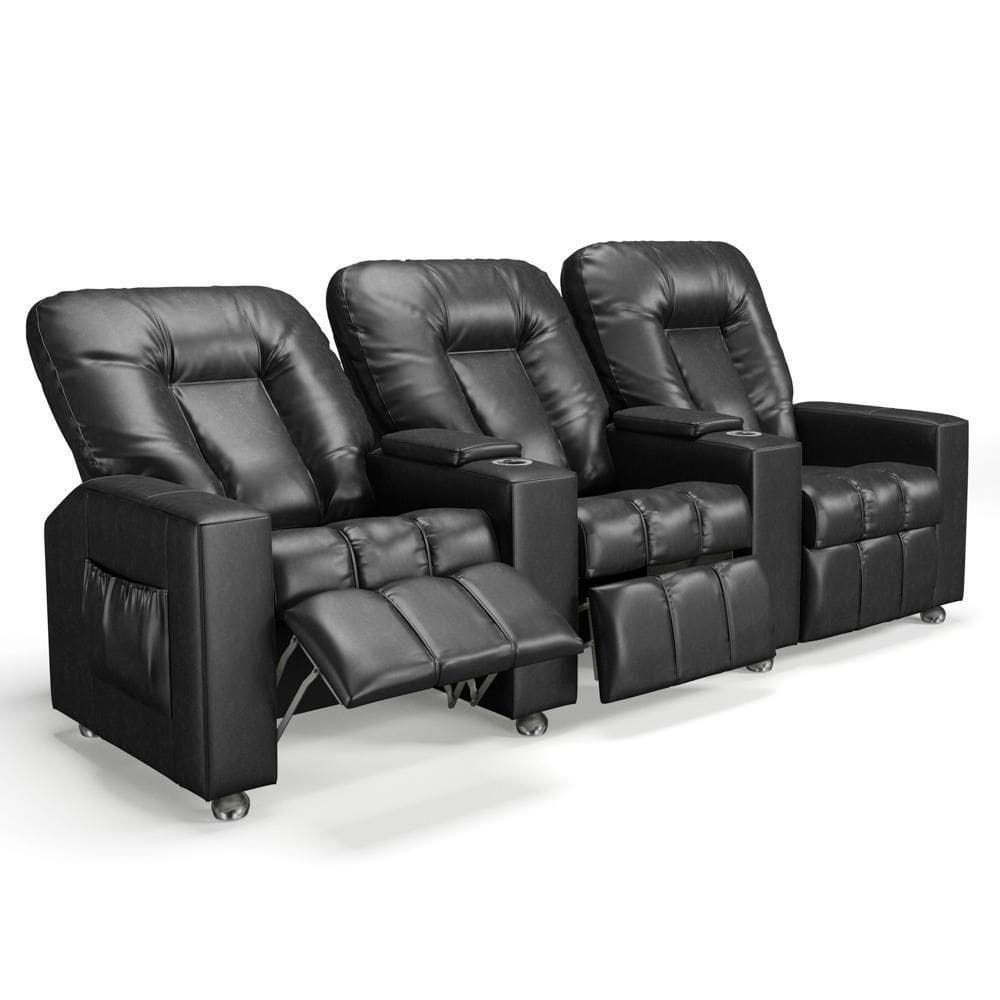 Poltrona Reclinável Para Cinema 3 Lugares Praddo Fh9 Pu Preto - Mpozenato