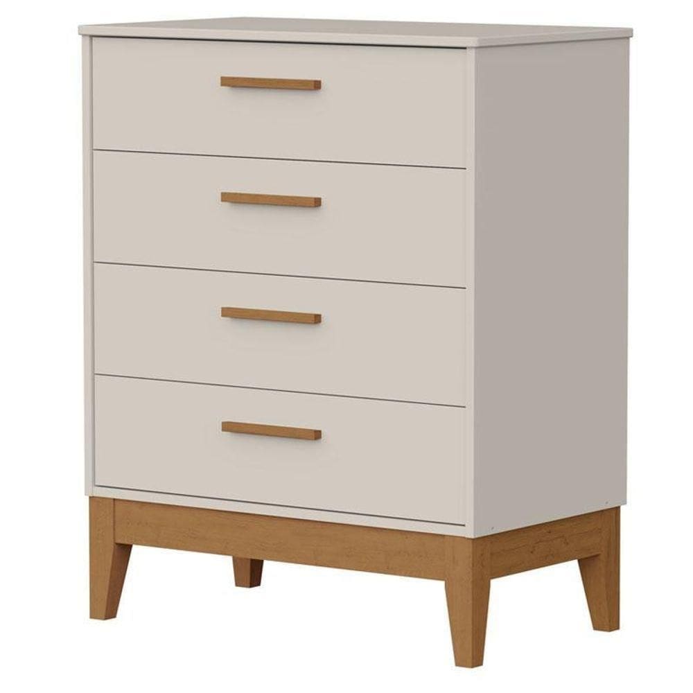 Cômoda Gaveteiro Infantil Flip Areia Acetinado - Reller