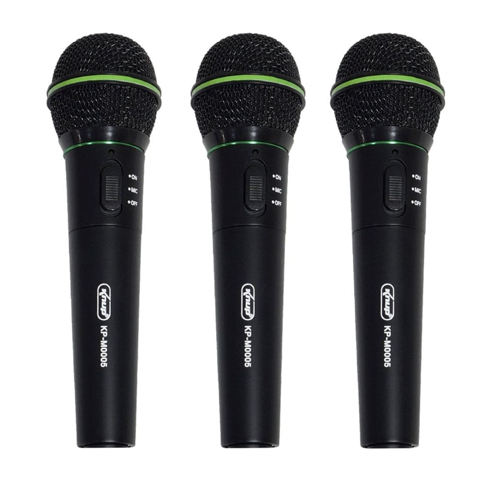 Kit 3 Microfones sem Fio Profissional