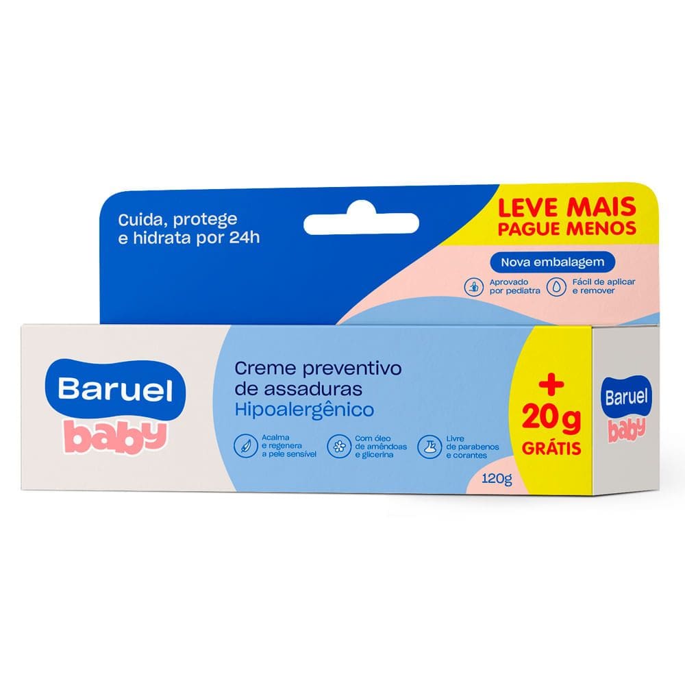 Creme Contra Assadura Baruel Baby 120g Leve Mais por Menos