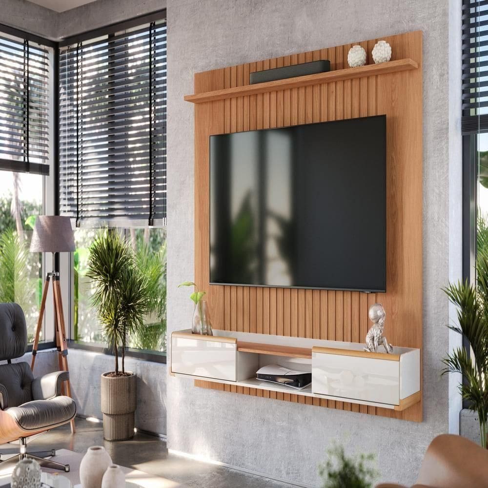 Painel Bancada Riade Jequitiba-off White Perolizado