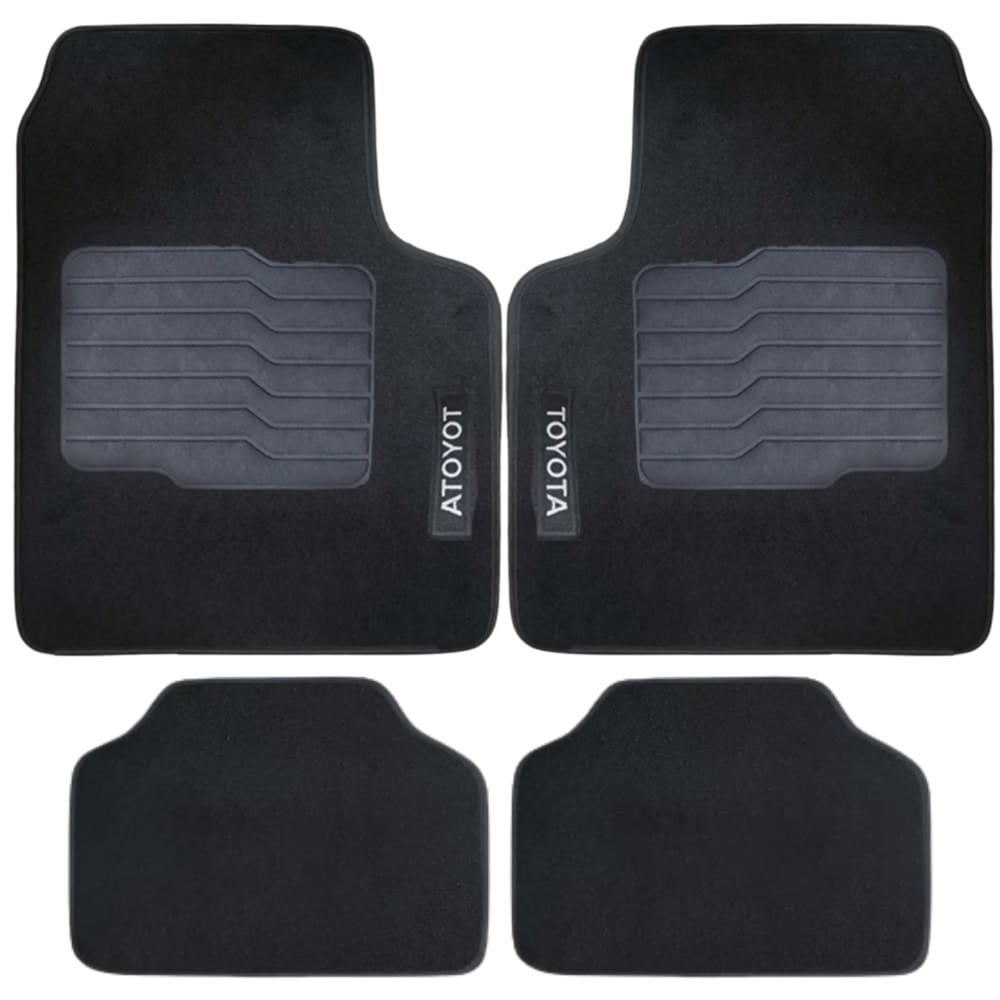 Jogo Tapete Universal Carpete Automotivo 4 Peças Corolla, Corolla Cross, Hilux