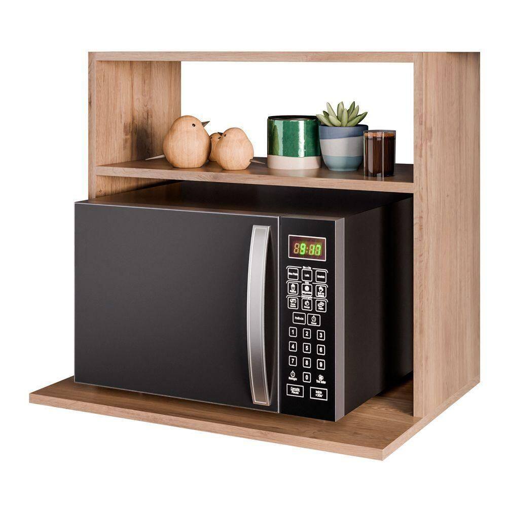 Suporte Aéreo Multiuso Para Forno Micro-ondas Luara 60cm Freijó - Abmaza