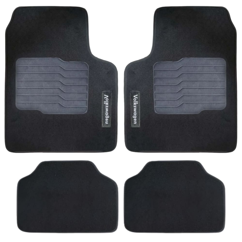 Jogo Tapete Universal Carpete Automotivo 4 Peças Gol, Fox, Polo