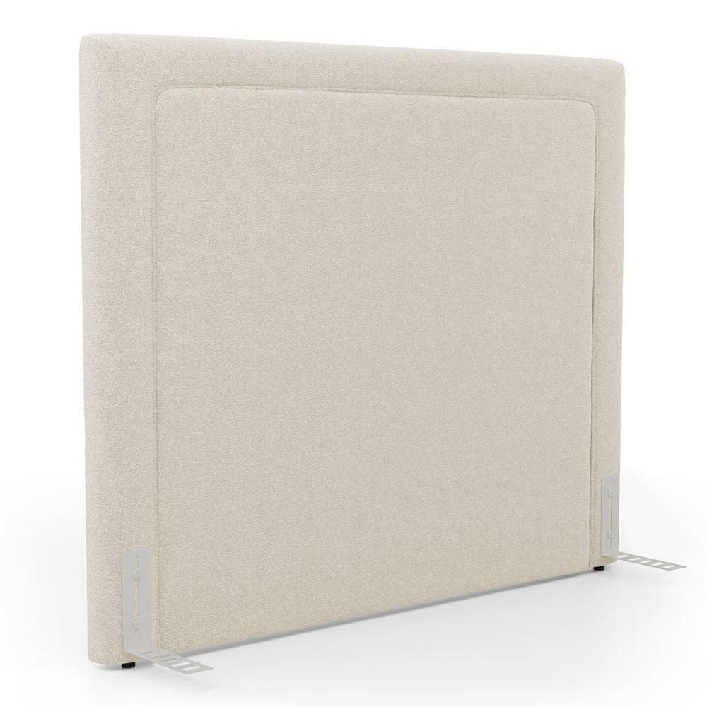 Cabeceira Cama Box Casal Padrão Alba 140cm Com Frame Bouclé Bege - Abmaza