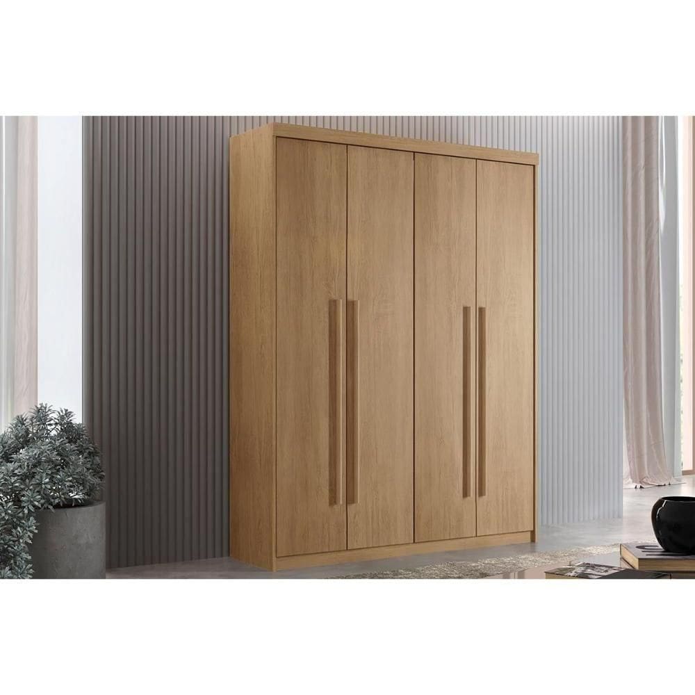 Guarda Roupa Solteiro 4 Portas E 2 Gavetas Hawaii - Rufato