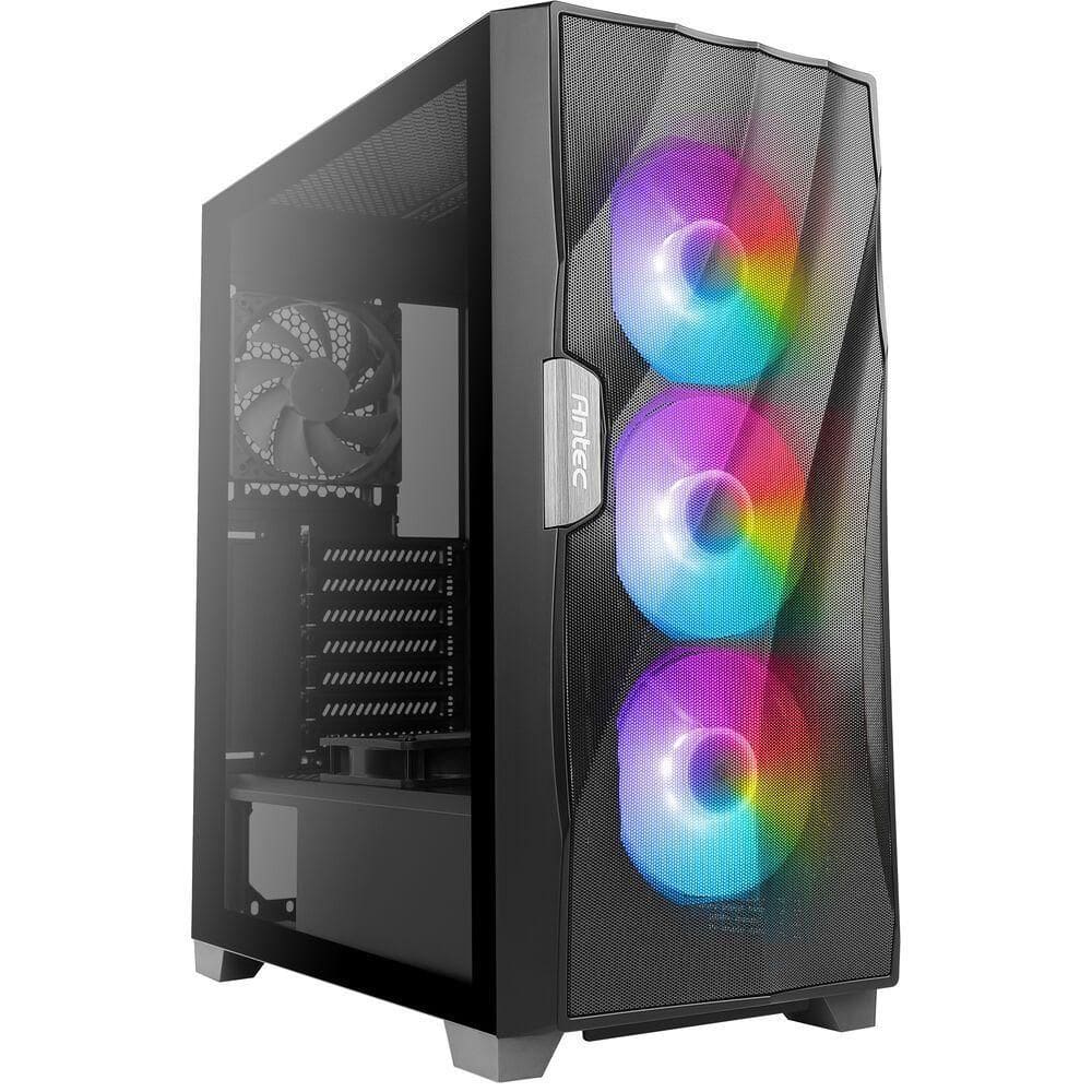Gabinete Gamer Antec Df700 Flux Lateral De Vidro Temperado Micro Atx-mini Itx-atx 3 Fans Argb