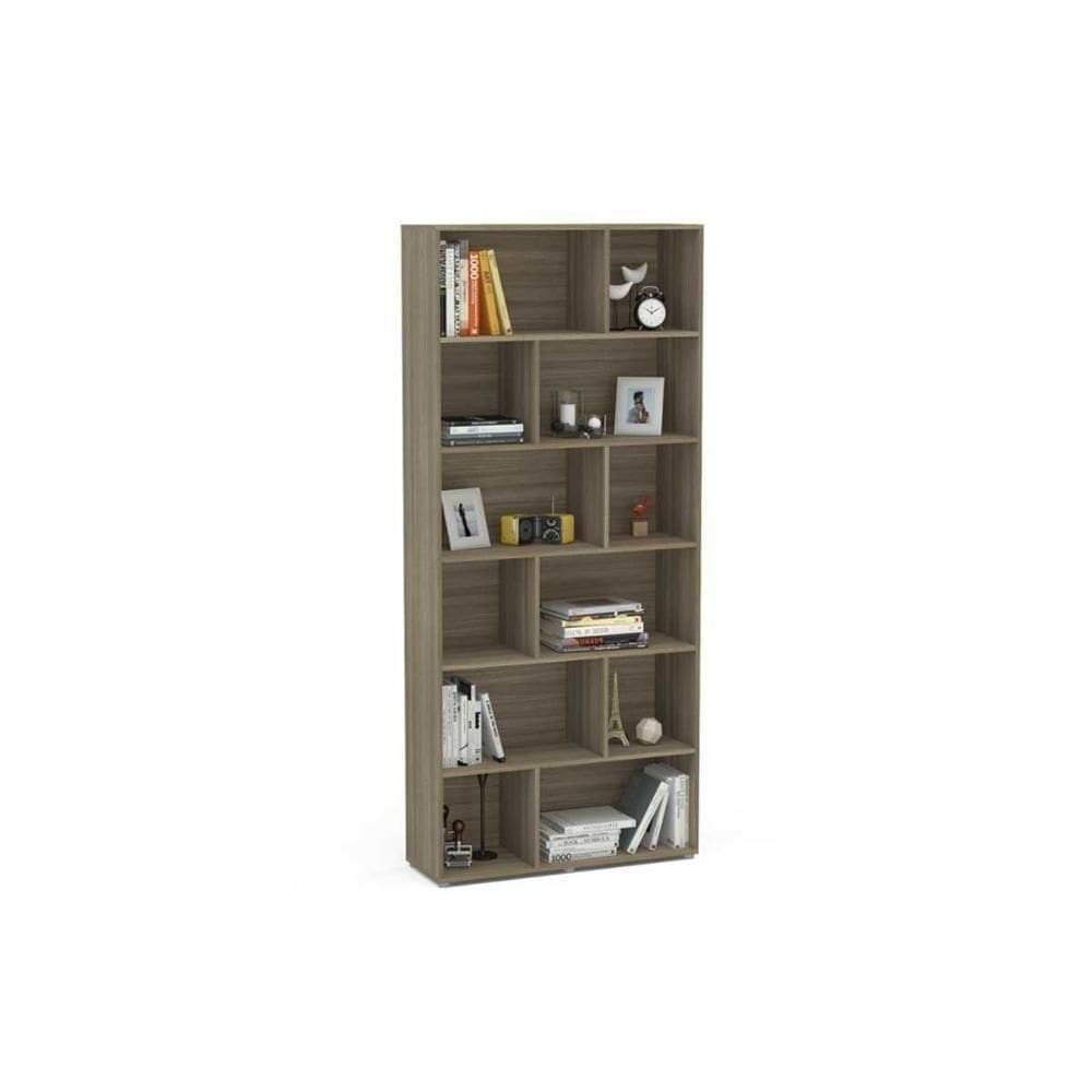 Estante De Livros Xangai Castanho - Politorno