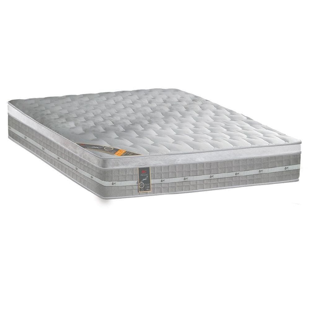 Colchão Casal Molas Ensacadas Visco Gel Premium Euro Pillow (138x188x32) - Castor