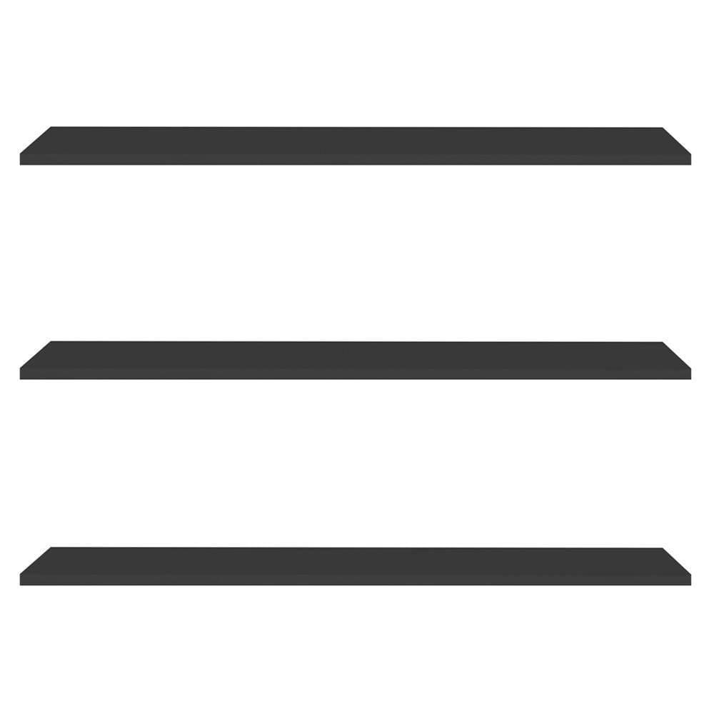 Prateleira Flutuante Para Lavanderia Kit 3 Com Suporte Invisível 91cm Yara Preto - Lumil