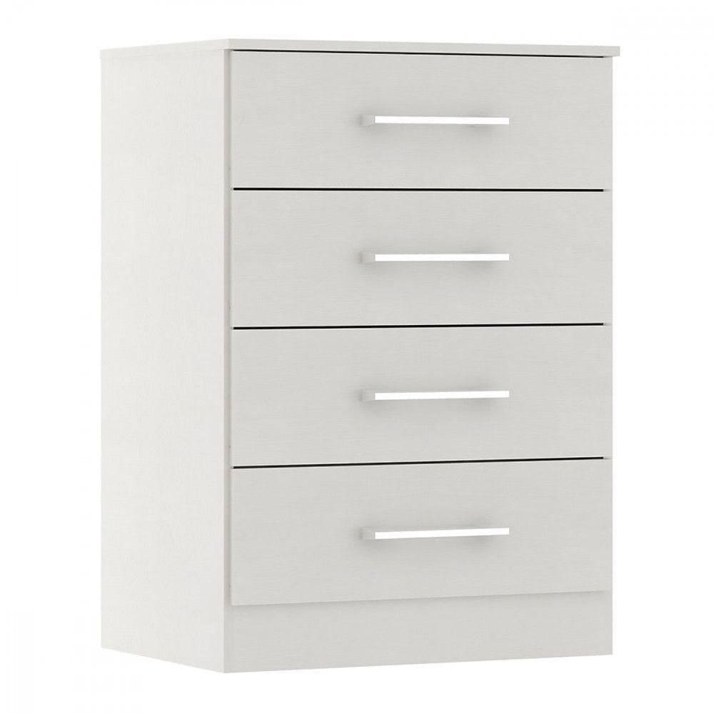 Armário Multiuso Com 4 Gavetas 55x93cm Mdp 2007 Menu Móveis Branco