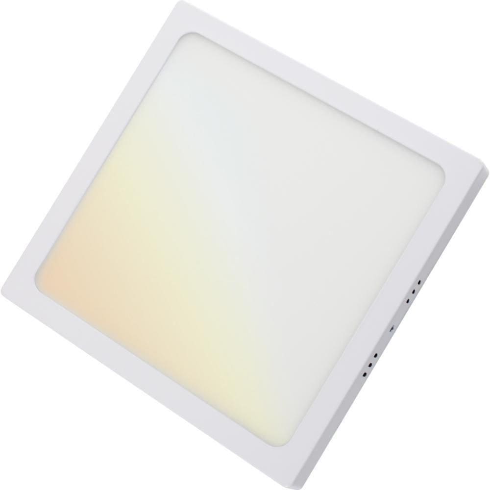 Plafon Quadrado De Sobrepor Tramontina Smart Led 1300 Lm 18 W