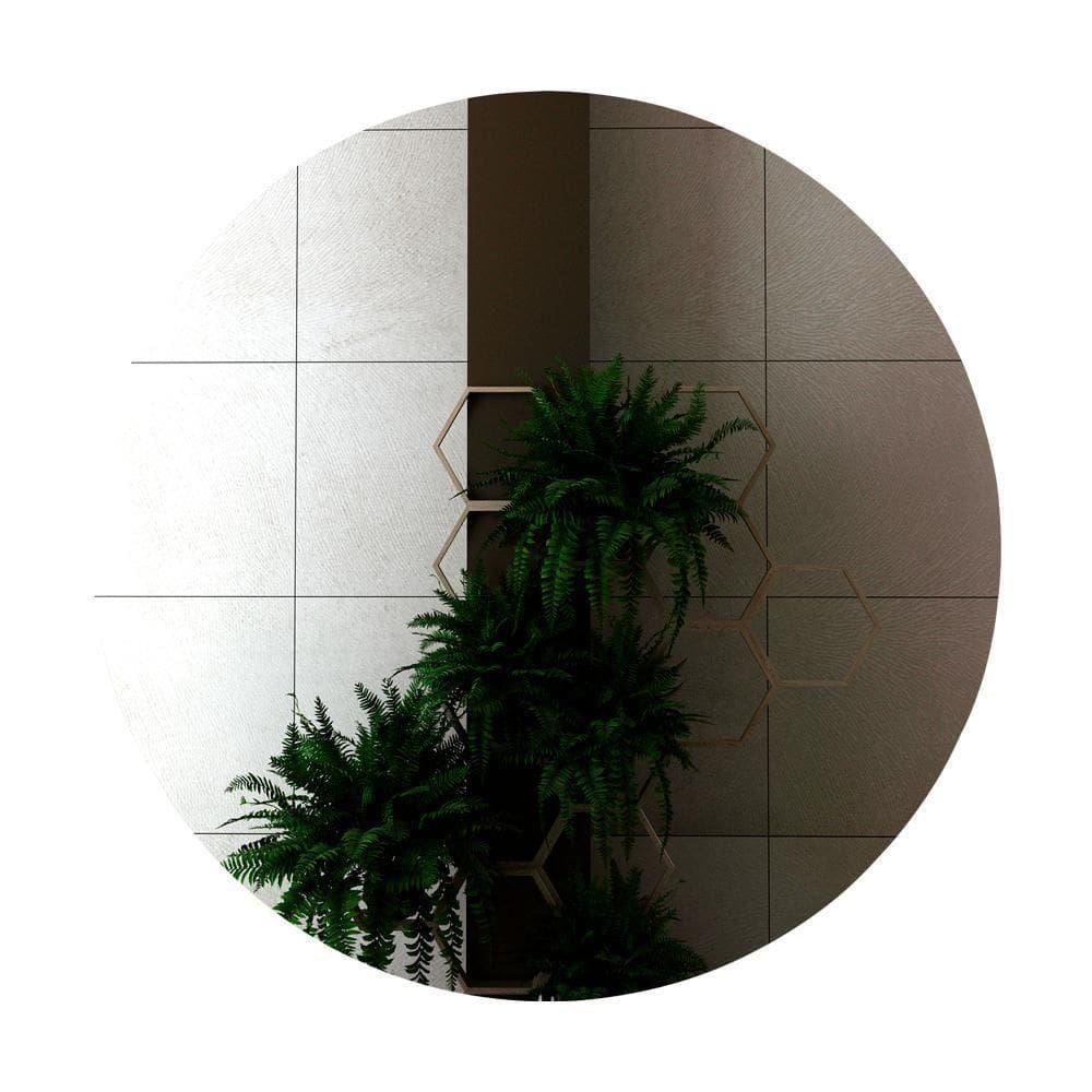 Espelho Redondo 60 Cm Bn3640 Metalizado Tecno Mobili Metalizado