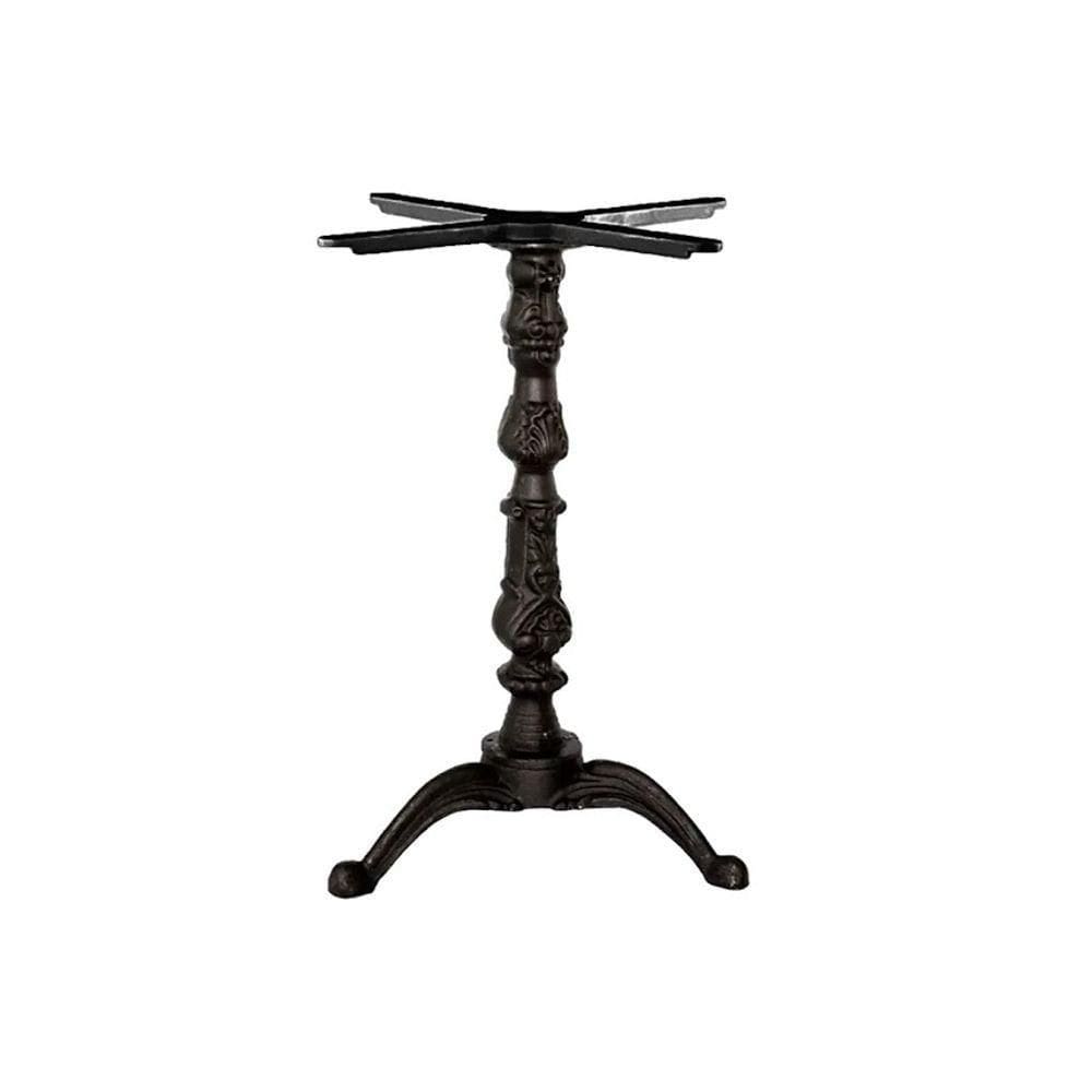 Kit Pé De Mesa Base E Trava Veroninha Em Alumínio Fundido