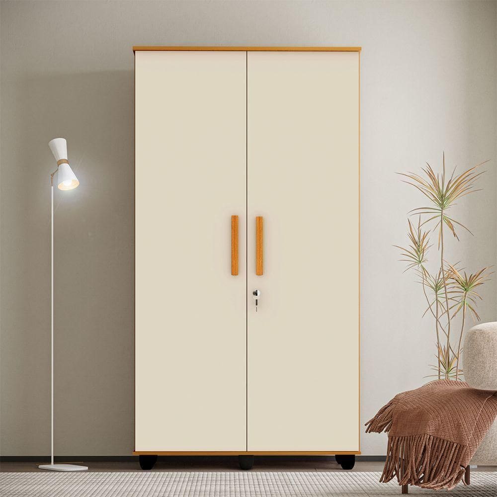 Armario Multiuso Ouro Amplo E Resistente Ideal Para Lavanderia Alimentos E Ultilidades Nature / Off