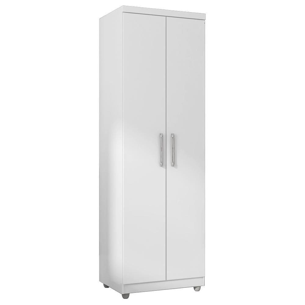 Armario Multiuso 2 Portas 190x60 Cm Sabrina Branco Reajl Moveis Branco
