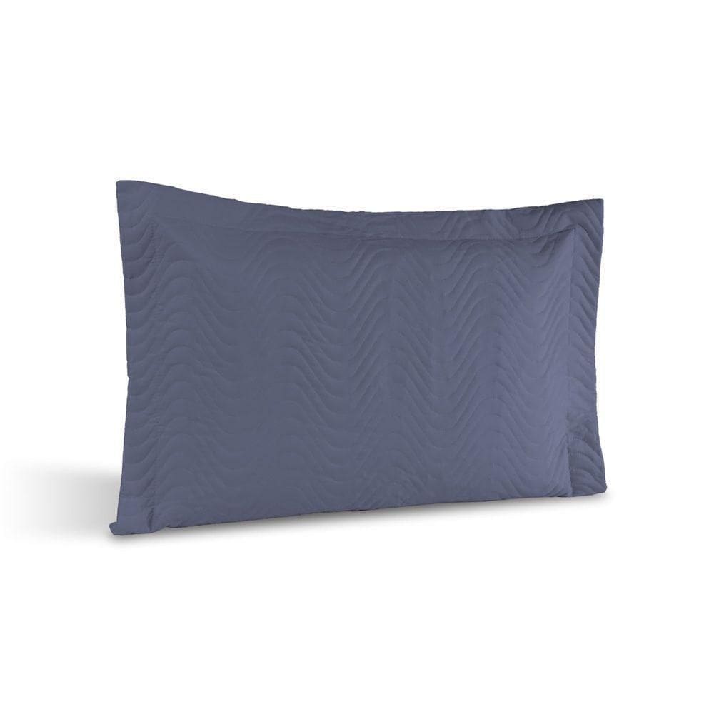 Porta Travesseiro Avulso Percal 180 Fios Silver 60% Algodão 40% Poliéster - Topázio