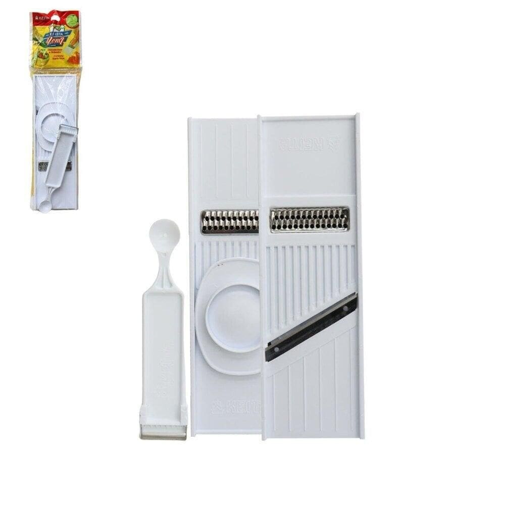 Cortador e Ralador de Plástico 24cm Legumes 4 EM 1 - Tudo em Caixa