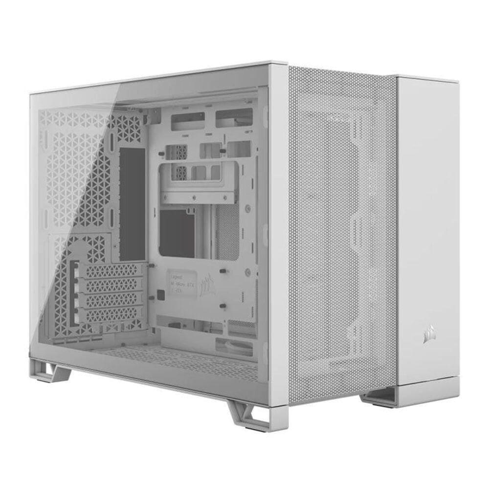 Gabinete Gamer Corsair 2500d Airflow Branco Lateral De Vidro Temperado Atx - Cc-9011264-ww