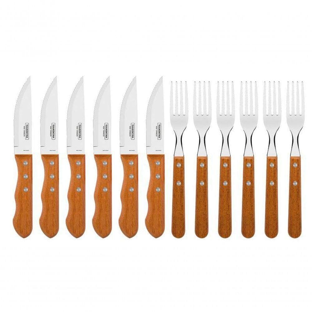 Jogo Churrasco Jumbo Inox 12 Peças Tramontina