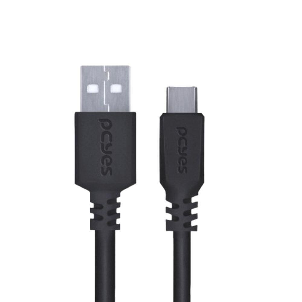 Cabo Para Usb A Para Usb Tipo C 1 Metro Preto - Puacp-01